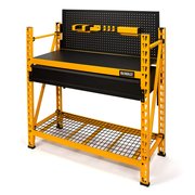 Dewalt 2-Shelf Industrial 4-Foot Storage Rack Work Station Kit 41631